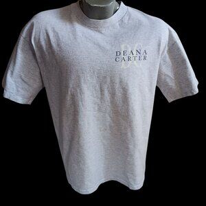 Vintage Men's T-shirt XL Single Stitch Deana Carter Country All Sport Gray USA